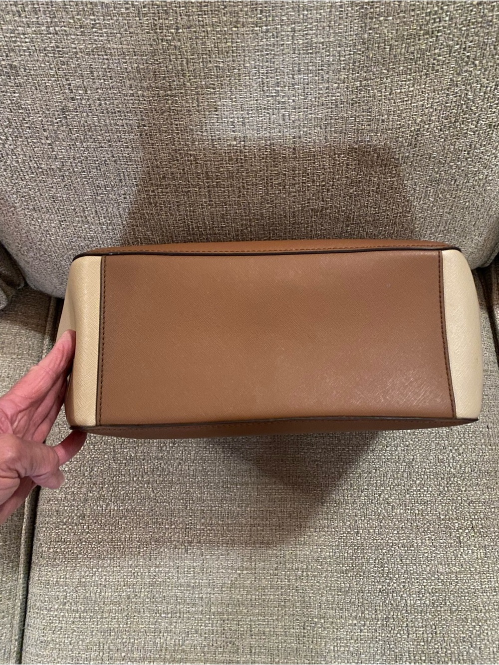 Michael Kors Brown & Cream Tote Bag - Picture 7 of 7